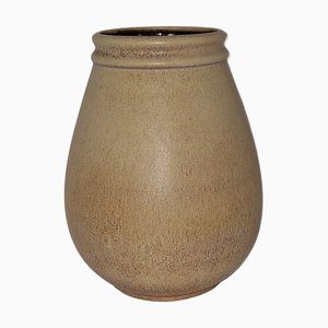 Vintage Ceramic Vase in Beige Glaze by Steuler, 1970s