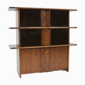 Mueble italiano vintage de nogal de Ammannati and Vitelli para Catalano, años 70