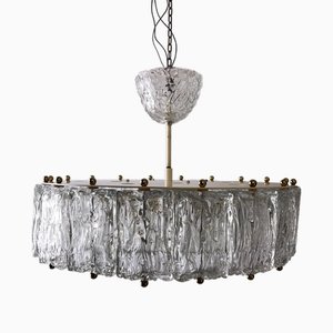 Mid-Century Modern Italian Glass Chandelier by Barovier & Toso, 1960s