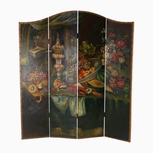 Vintage Painted Screen, 1970s