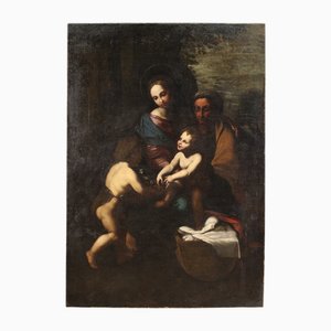 Italian Artist, Holy Family with Infant Saint John the Baptist, 1670, Oil on Canvas
