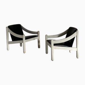 Carimate Lounge Chairs by Vico Magistretti for Cassina, 1970s, Set of 2