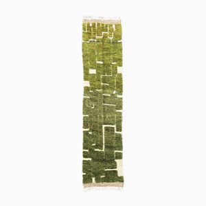 Green Mrirt Runner Rug in Wool, 1990