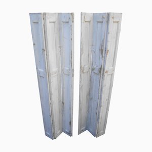 Vintage French Wooden Shutters, 1920s, Set of 2