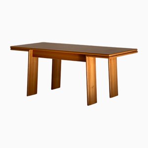 Mesa de comedor vintage de madera, años 70