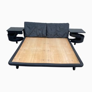 Lit Marlo avec Tables de Chevet par Afra & Tobia Scarpa pour Molteni, 1980s