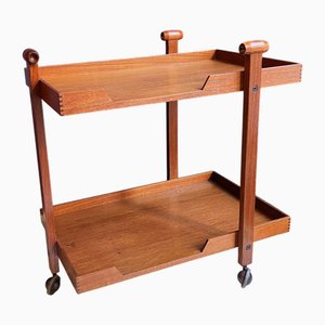 Carrito de madera de Franco Albini para Poggi, 1960