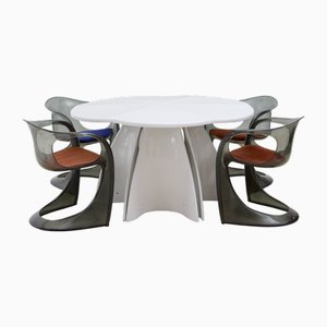 Modular Table by Fabio Lenci, 1970s, Set of 6