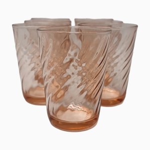 Vintage Rosaline Water Glasses, 1950s, Set of 7