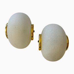 Murano Art Glass Wall Lamps from Seguso Vetri d'Arte, 1970s, Set of 2