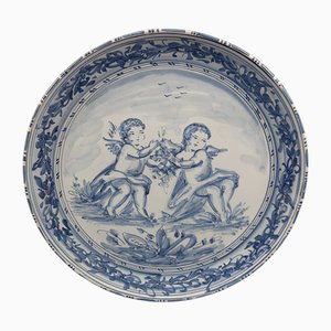 Piatto Albissola in maiolica di Emmebi, anni '60