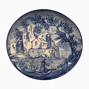 Piatto Albissola Laca Forani in maiolica, anni '60