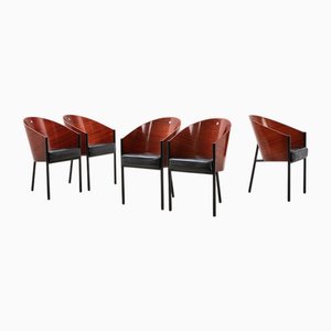 Costes Dining Chairs by Philippe Starck for Driade Aleph, Italy, 1984, Set of 5