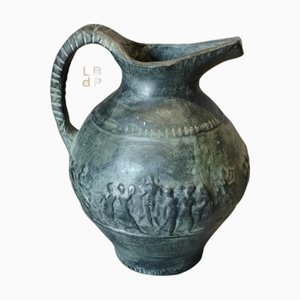 Großer Krug mit Dekoration im antiken Stil, Robert und Violette Meynard zugeschrieben, 1960er