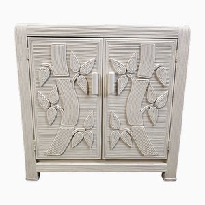 Vintage Tropical Split Reed Cabinet, 1970s