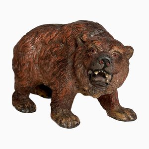 Braunbär Figur aus Gusseisen, Deutschland, 1920er