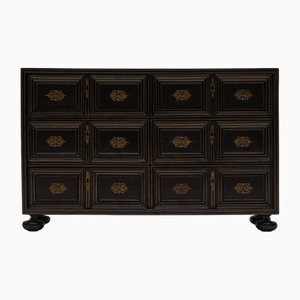 Antique Ebonized Cabinet, 1700s