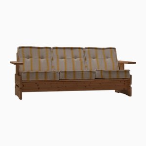 Sofá Mid-Century moderno de pino, años 60