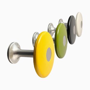 Percheros alemanes era espacial de madera y aluminio de Schönbuch, años 70. Juego de 4