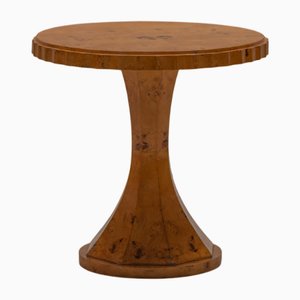 Vintage Side Table in Burlwood, 1970s