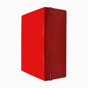Frejus Wall Cabinet in Red Bakelite from Carrara & Matta, Italy, 1970s