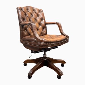 Silla del presidente Brown Chesterfield