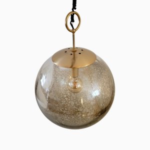 Rauchglas Kugelglobus aus Muranoglas von La Murrina, 1970er