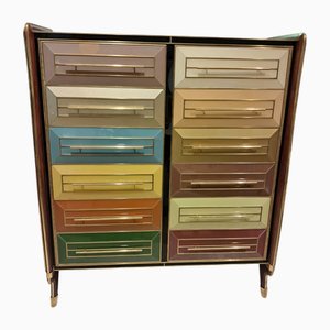 Barschrank aus Muranoglas, 1950er