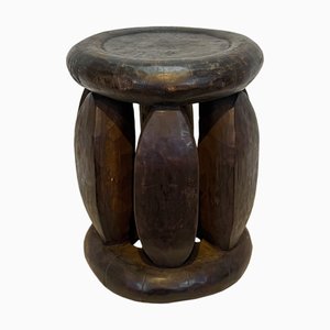 Sgabello vintage in legno, anni '60