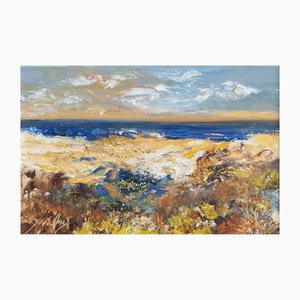 Ramiro Segrelle, A Soft Light of Sky, Original Oil on Canvas, 1980s