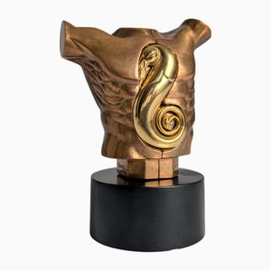 Miguel Berrocal, Torso Roca Sculpture, Author's Proof, 1991, Bronze