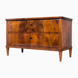 Antike deutsche Kommode aus Nussholz, 1800er