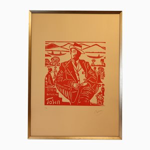 Bellora, Puccini's Tosca Bohème, 1970s, Lithograph, Framed
