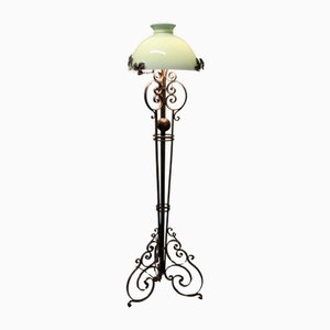 French Wrought Iron Floor Lamp, 1920s