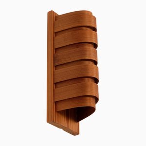 Lampade da parete in pino, Svezia, anni '60, set di 2