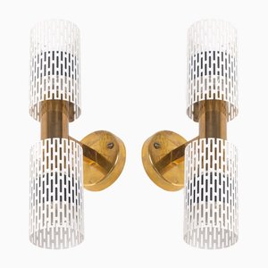 Lampade da parete di Harald Notini per Böhlmarks, anni '50, set di 2