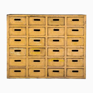 Cassettiera da laboratorio in pino francese