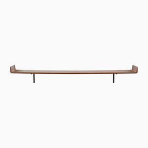 Large Italian Wall Shelf in Curved Rosewood from Campo & Graffi, 1960s