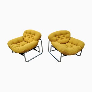 Postmodern Lounge Chairs attributed to Johan Bertil Häggström for Swed Form, 1973, Set of 2