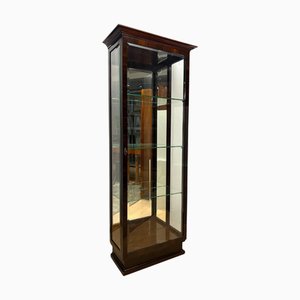 Art Deco Vitrine aus Glas & Makassar Furnier, Frankreich, 1930