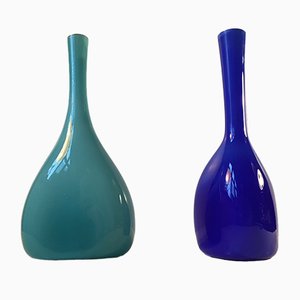 Cased Glass Vases by Gunnar Ander for Elme, 1960s, Set of 2