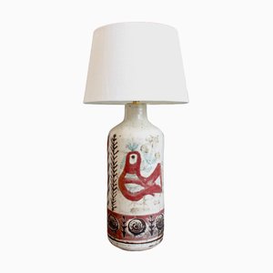 Vintage French Ceramic Table Lamp by Gustave Reynaud for Le Mûrier, 1960s