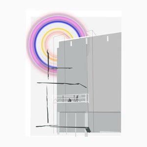 Rusa Tavartkiladze, Scaffolding of Impermanence, Digital Ink Jet Print