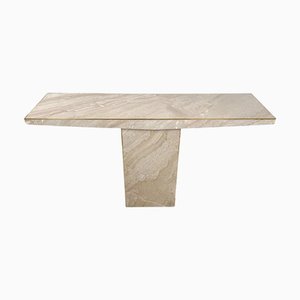 Moderne Mid-Century Konsole aus Travertin, 1970er