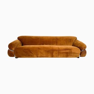 Sesann 3-Seater Sofa attributed to Gianfranco Frattini for Cassina, Italy, 1970s