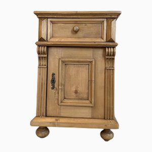 Gründerzeit Style Rustic Bedside Table in Spruce