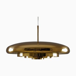 Brass Pendant attributed to Eje Ahlgren for Bergboms, Sweden, 1960s