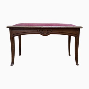 Art Nouveau Style Oak Piano Bench