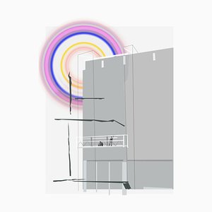 Rusa Tavartkiladze, Scaffolding of Impermanence, Digital Ink Jet Print