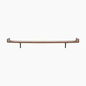 Large Italian Wall Shelf in Curved Rosewood from Campo & Graffi, 1960s